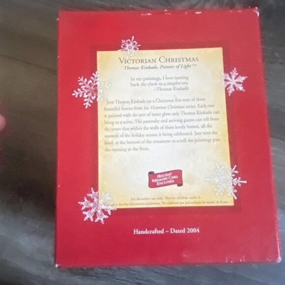 Hallmark Keepsake Ornament 2004 Thomas Kinkade Victorian Christmas Ornament-GUC - Picture 8 of 10